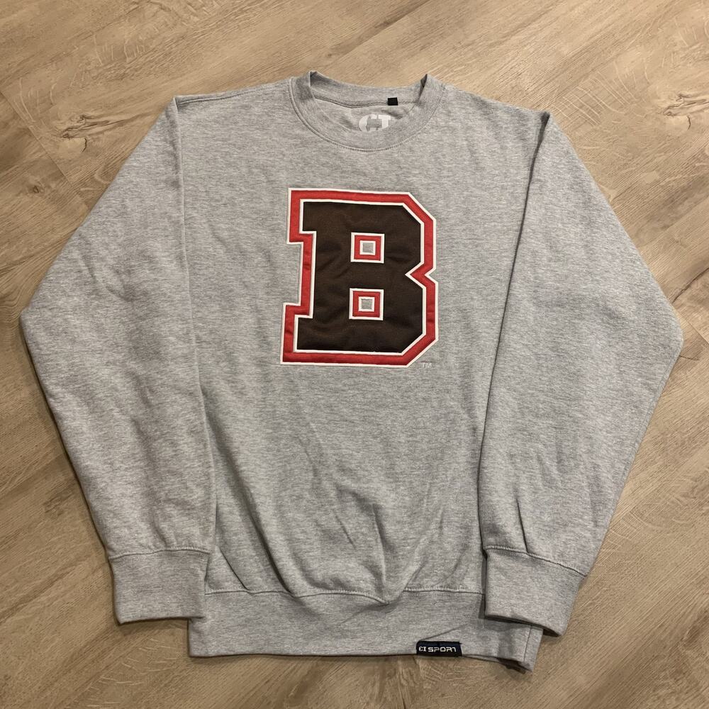 CI Sport Brown University Bears Sweatshirt Mens Medium Crewneck B Varsity Letter